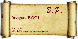 Dragan Pál névjegykártya